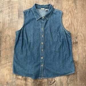 Cherokee denim button down